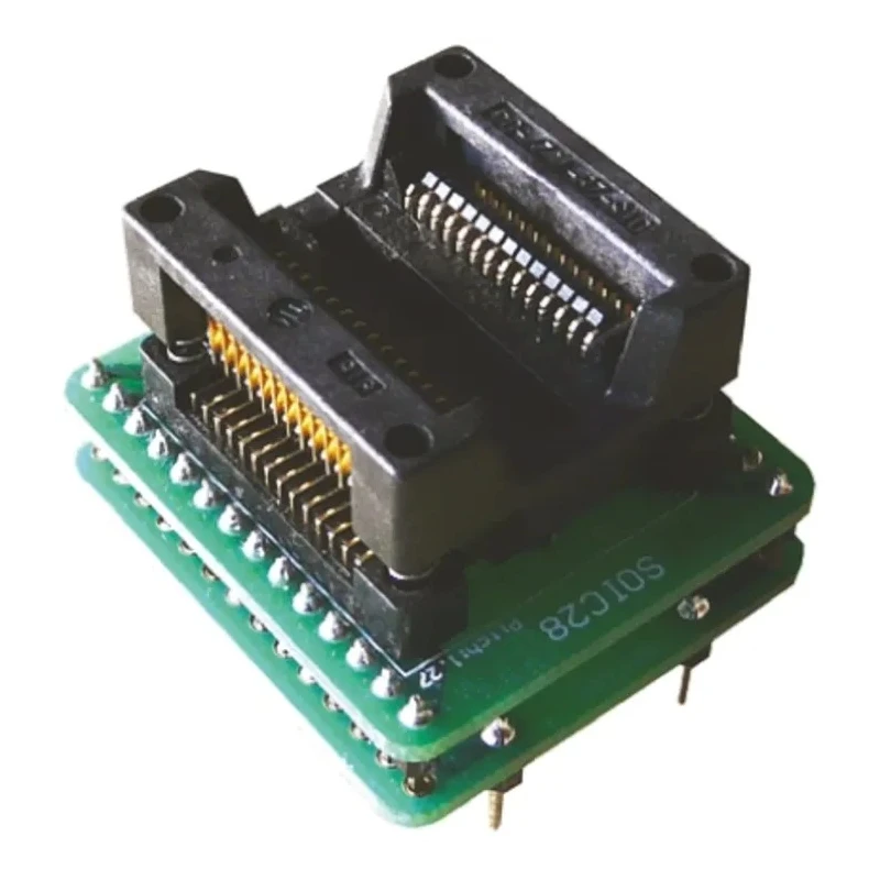 Seeit Surface Mount 1.27 mm Pitch Test & Burn-in Socket DIP to SOIC ADA-SO28-300