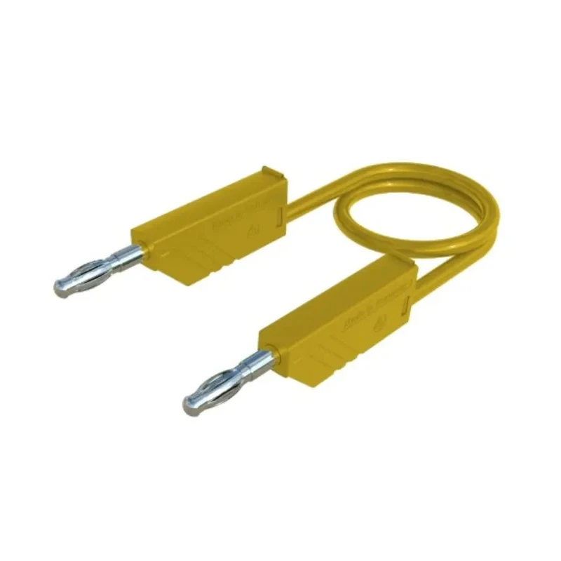 Hirschmann Test & Measurement Connector Test Lead 16A 60V dc Yellow 1 m Lead Length 934092103