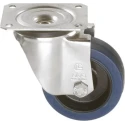 LAG Swivel Castor 180 kg Capacity 125 mm Wheel Rubber, Stainless Steel Fork, Model 31128B