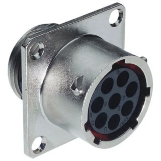 Souriau Sunbank by Eaton Circular Connector 19 Contacts Flange Standard Plug Female IP68 IP69K 500V 13A UT001619SH6