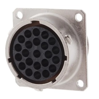 Souriau Sunbank by Eaton MIL Spec Circular Connector Female, Wall Mount, 23 Contacts, Shell Size 18, Crimp UT001823SH6