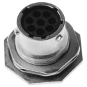 Souriau Sunbank by Eaton UTO Straight 8 Way Panel Mount MIL Spec Circular Connector Female Contacts Shell Size 12 UT07128SH6