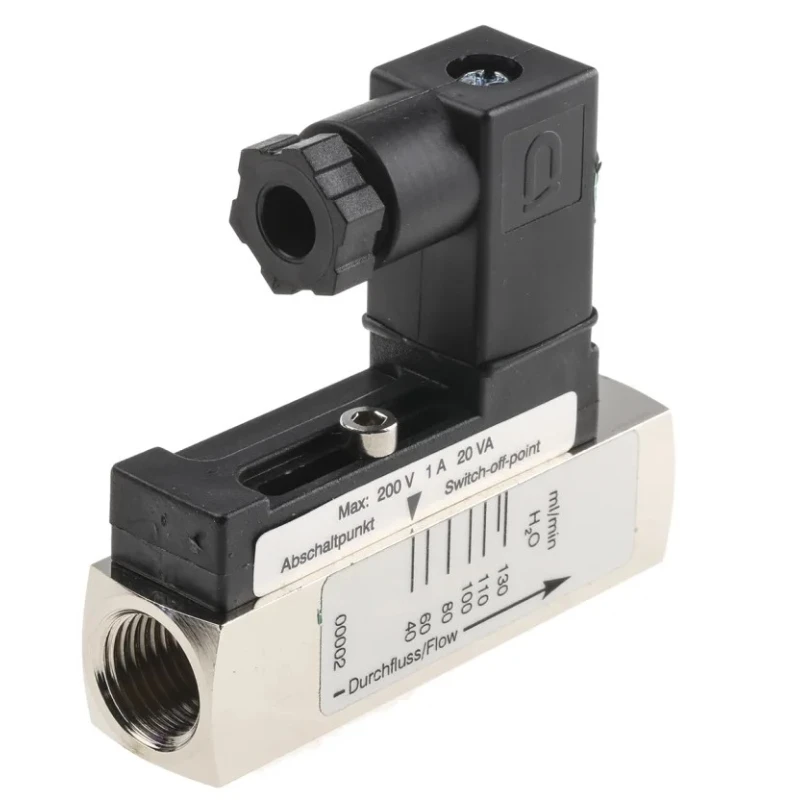 RS PRO Flow Switch 0.04L/min to 0.13L/min, 1/4 in G Thread Brass Body, Maximum Operating Temperature 120°C 510-0559