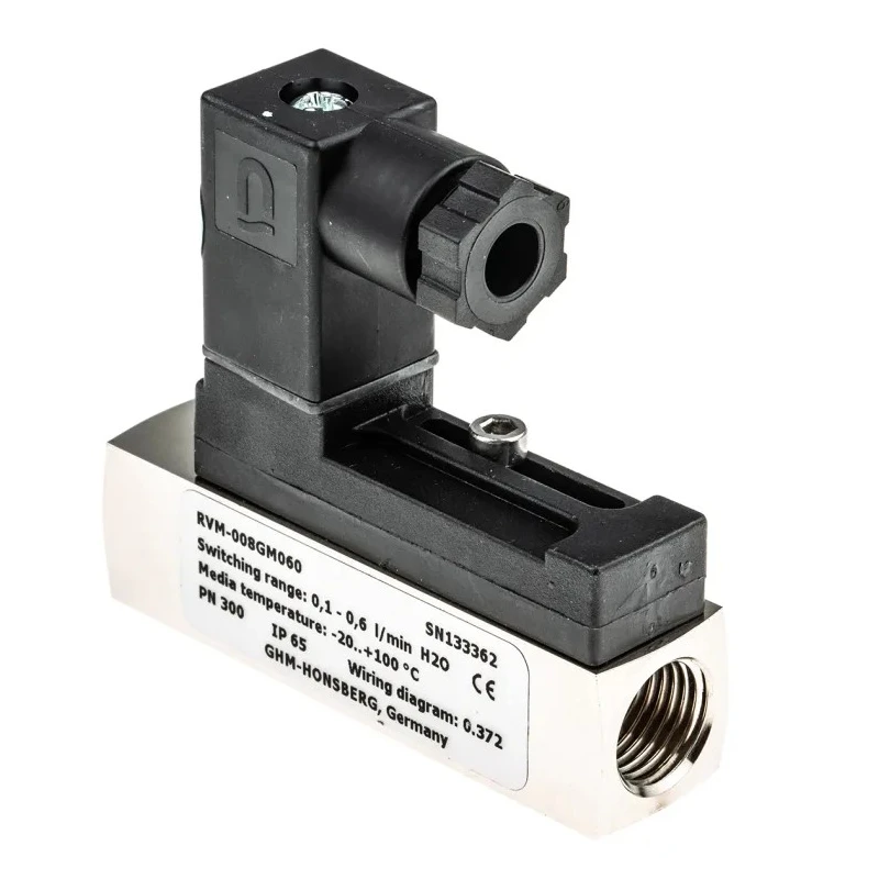 RS PRO Flow Switch for Low Flow Liquids 0.1L/min to 0.6L/min, 1/4 in BSP Brass Body, IP65, Max Operating Temp 120°C 510-0565