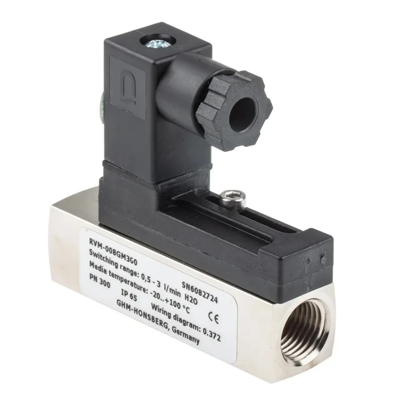 RS PRO Flow Switch 0.5L/min to 3L/min, 1/4 in, Brass Body, Max Operating Temp 120°C 510-0571