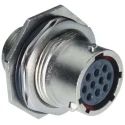 Souriau Sunbank by Eaton MIL Spec Circular Connector Female, Female Contacts, Panel Mount, Straight UT0W71626SH6