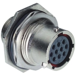 Souriau Sunbank by Eaton MIL Spec Circular Connector Female, Female Contacts, Panel Mount, Straight UT0W71626SH6