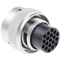 Souriau Sunbank by Eaton Aluminium Straight 19 Way Cable MIL Spec Circular Connector Male Contacts Shell Size 14 UT0W