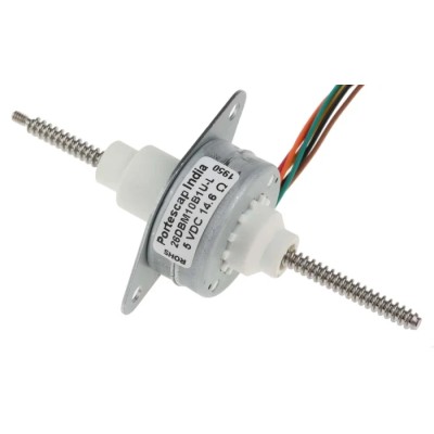 Portescap Electrical Linear Actuator 26DBM10B1U-L, Stepper Motor, 13.9N Force, 48 mm Stroke Length