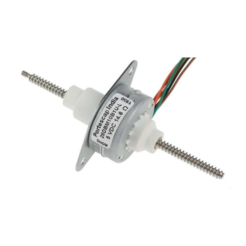 Portescap Electrical Linear Actuator 26DBM10B1U-L, Stepper Motor, 13.9N Force, 48 mm Stroke Length