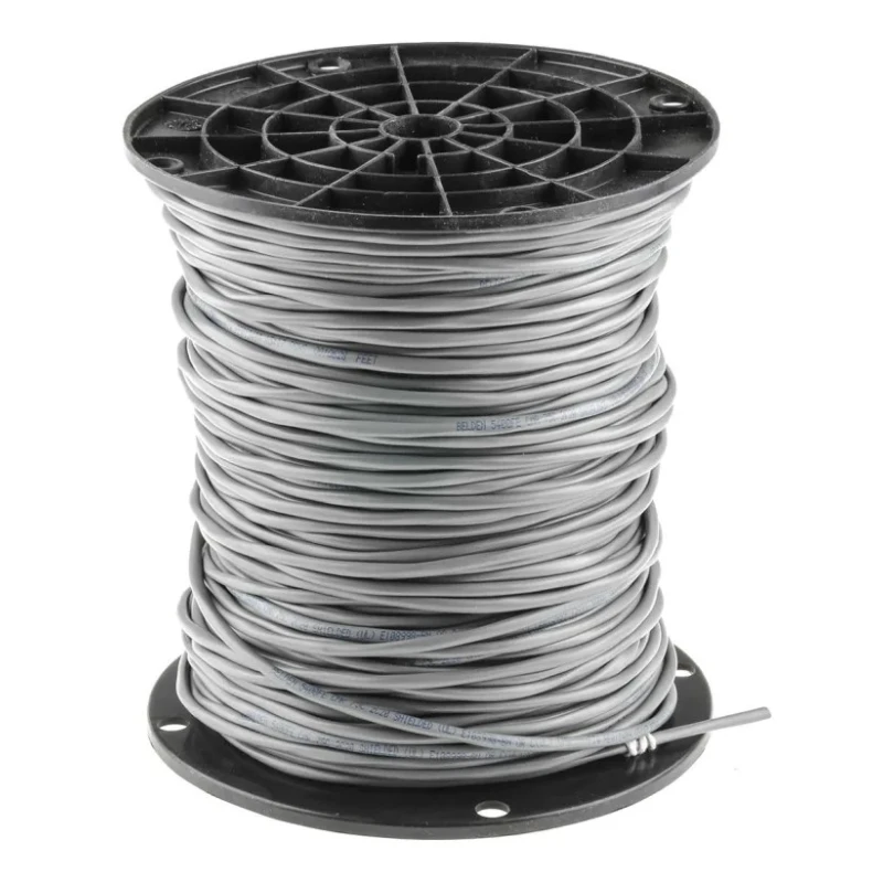 Belden 5400FE Screened Control Cable, 2 Cores, 0.52mm² 20 AWG, 152 m, Grey Polypropylene Sheath 5400FE 008500