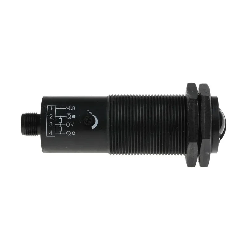 Pepperl + Fuchs Diffuse Photoelectric Sensor Barrel, 100 mm to 2.5 m Detection Range, PNP Output, IP67 GLV30-8-2500/47/73C