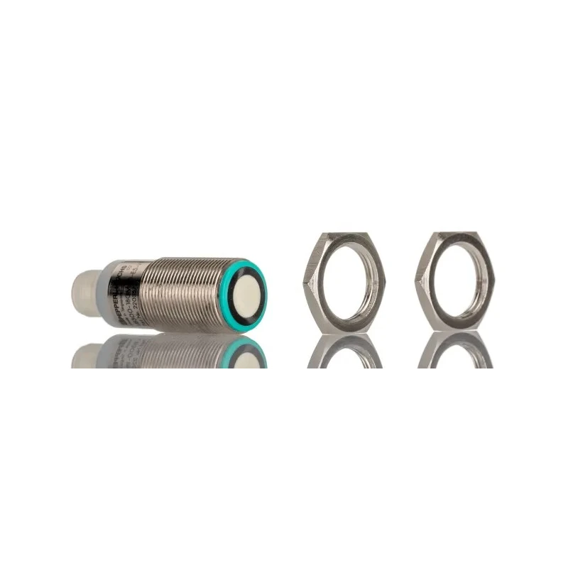 Pepperl + Fuchs Threaded Barrel Ultrasonic Proximity Sensor M18 x 1 300 mm 200mA PNP 3V 30 V dc UB300-18GM40-E5-V1