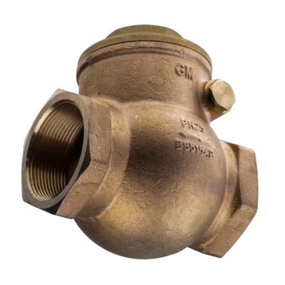 RS PRO Bronze Threaded Single Check Valve 2 in, 20 bar 510-3738