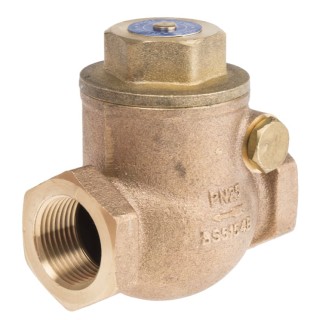 RS PRO Bronze Threaded Single Check Valve 3/4 in, 20 bar 510-3788