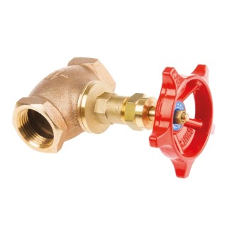 Pegler Yorkshire ASTM B584 C83600 Bronze Globe Valve Threaded 1/2 in Inlet 1 in Outlet 300 psi 406°F 110009