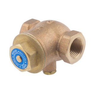 RS PRO Bronze Threaded Single Check Valve 1/2 in, 20 bar 510-3722