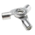 RS PRO Uninsulated Ring Terminal 4 mm Stud Size 12 AWG to 10 AWG Wire Size Grey 510-4949