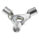 RS PRO Uninsulated Ring Terminal 4 mm Stud Size 12 AWG to 10 AWG Wire Size Grey 510-4949