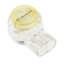 RS PRO Insulated Butt Splice Connector, White Yellow, 22 AWG, 12.5 mm Length, 7.9 mm Diameter 510-4775