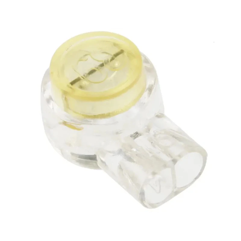 RS PRO Insulated Butt Splice Connector, White Yellow, 22 AWG, 12.5 mm Length, 7.9 mm Diameter 510-4775