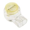 RS PRO Insulated Butt Splice Connector, White Yellow, 22 AWG, 12.5 mm Length, 7.9 mm Diameter 510-4775