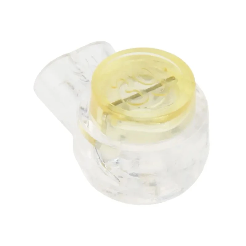 RS PRO Insulated Butt Splice Connector, White Yellow, 22 AWG, 12.5 mm Length, 7.9 mm Diameter 510-4775