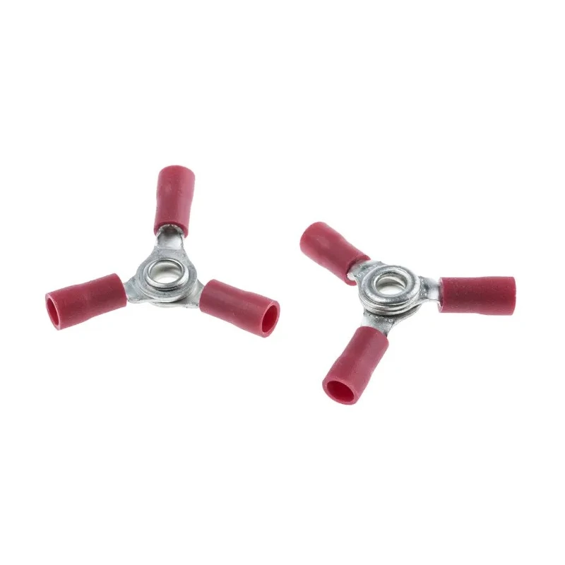 RS PRO Insulated Ring Terminal, 4 mm Stud Size, 22 AWG 16 AWG Wire Size, Red 510-4955