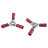 RS PRO Insulated Ring Terminal, 4 mm Stud Size, 22 AWG 16 AWG Wire Size, Red 510-4955