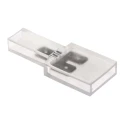 RS PRO Transparent Insulated Male Spade Connector Crimp Termination 6.35 x 0.8 mm Tab Size 510-4731