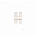 RS PRO Transparent Insulated Male Spade Connector, Crimp Termination, 6.35 x 0.8 mm Tab Size 510-4747