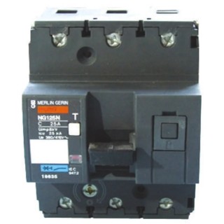 Schneider Electric MG NG Miniature Circuit Breaker, 3-Pole, 125A, Type C, 500V AC, 375V DC, 50kA Breaking Capacity 18645