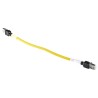 Omron XS6 Cat6a Shielded Screened Low Smoke Zero Halogen Ethernet Cable 8 Core Yellow 300mm