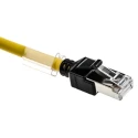 Omron XS6 Cat6a Shielded Screened Low Smoke Zero Halogen Ethernet Cable 8 Core Yellow 300mm 