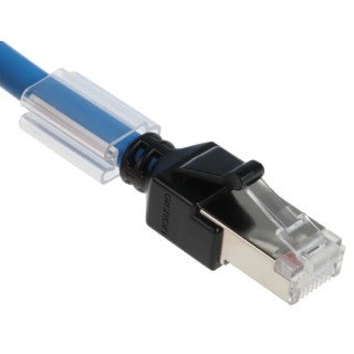 Omron XS6 Cat6a Ethernet Cable 8 Core Shielded Screened Low Smoke Zero Halogen Blue, 10 m 