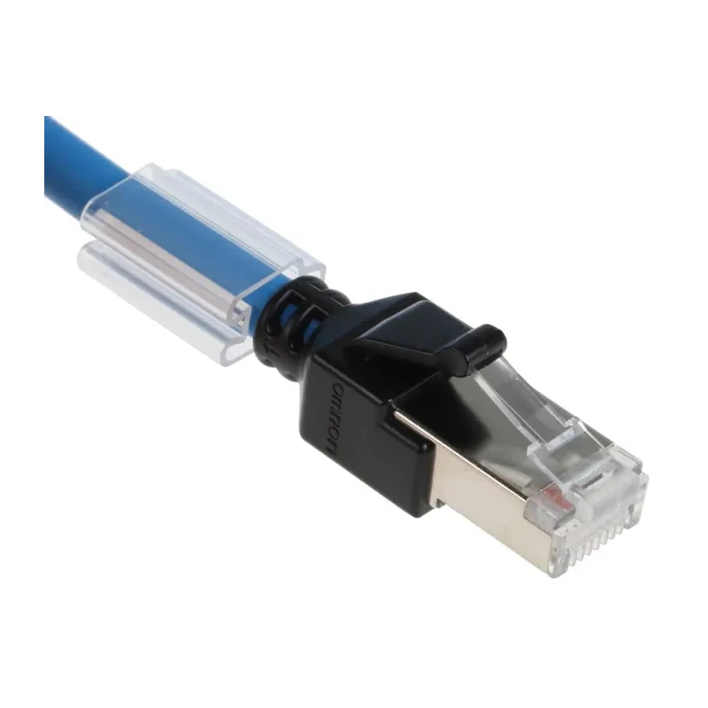 Omron XS6 Cat6a Ethernet Cable 8 Core Shielded Screened Low Smoke Zero Halogen Blue, 10 m 