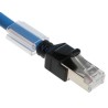 Omron XS6 Cat6a Ethernet Cable 8 Core Shielded Screened Low Smoke Zero Halogen Blue, 10 m