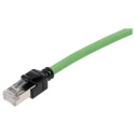 Omron XS6 Cat5 Shielded Screened Ethernet Patch Cable, Polyurethane Jacket, Green, 5 m 