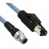 Omron  Cat5e Shielded Ethernet Cable 4 Core, Blue, 2 m, PVC Jacket