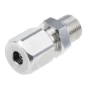 RS PRO Stainless Steel Male NPT Thread Compression Fitting for Thermocouple or PRT Probe RoHS Compliant 123-5564