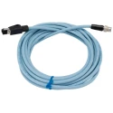 Omron XS5 Shielded Screened Cat5e Ethernet Cable 8 Core, Polyurethane Jacket, Black, 5 m 