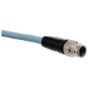 Omron XS5 Shielded Screened Cat5e Ethernet Cable 8 Core, Polyurethane Jacket, Black, 5 m 