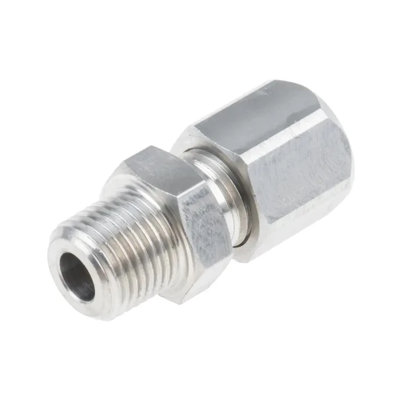 RS PRO Stainless Steel Male NPT Thread Compression Fitting for Thermocouple or PRT Probe RoHS Compliant 123-5564