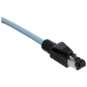 Omron XS5 Shielded Screened Cat5e Ethernet Cable 8 Core, Polyurethane Jacket, Black, 5 m 