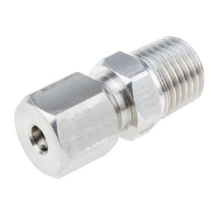 RS PRO Compression Fitting for Use with Thermocouple or PRT Probe, RoHS Compliant Standard 123-5571