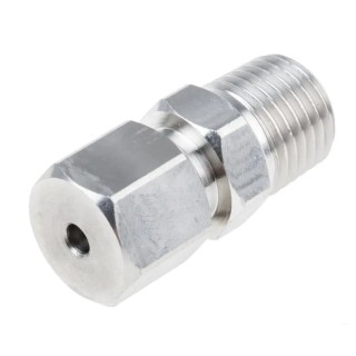 RS PRO Compression Fitting for Thermocouple or PRT Probe RoHS Compliant Standard 123-5569
