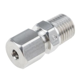 RS PRO Compression Fitting for Use with Thermocouple or PRT Probe, RoHS Compliant Standard 123-5570