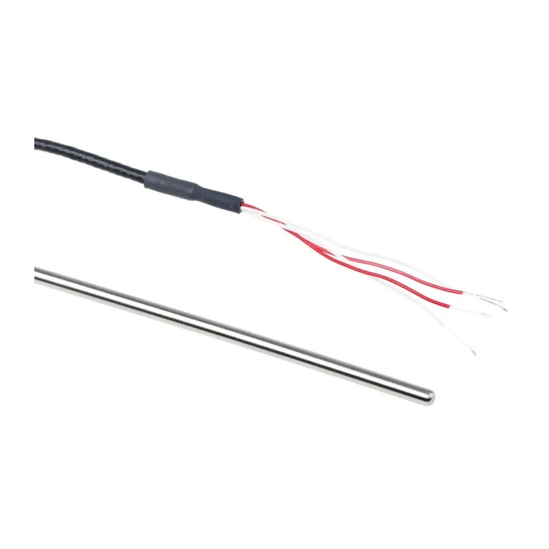 RS PRO PT100 RTD Sensor Stainless Steel Probe 4 mm Diameter, 200 mm Length, 4 Wire, Class B Accuracy, Max 250°C PT100