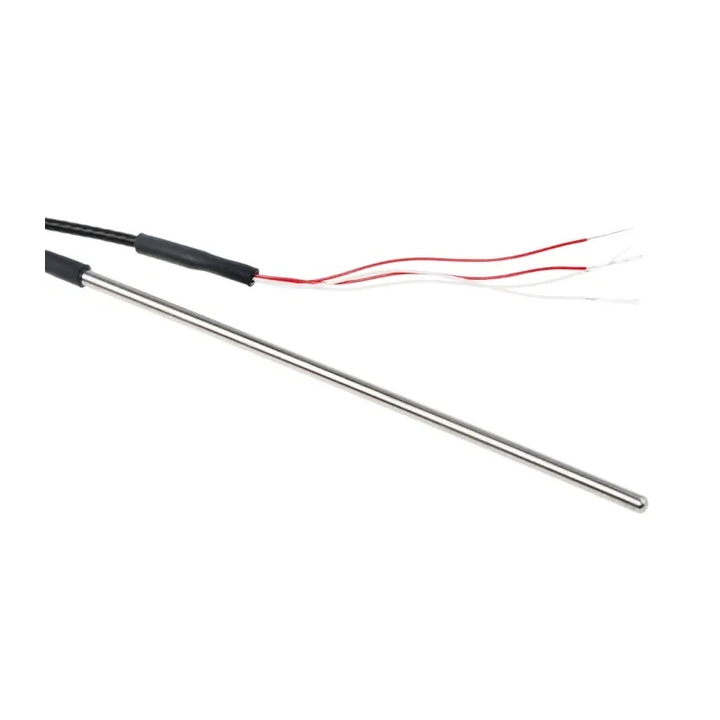 RS PRO PT100 RTD Sensor Stainless Steel Probe 3 mm Diameter 125 mm Length 4 Wire Class B Accuracy 250°C Max PT100