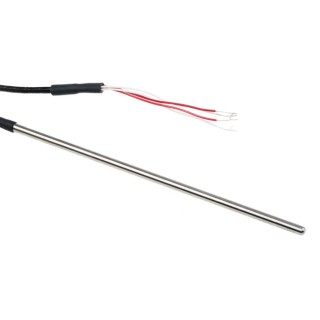 RS PRO PT100 RTD Sensor 4 mm Diameter, 150 mm Length, 4 Wire, Class B Accuracy, Stainless Steel Probe, 250 °C Max PT100